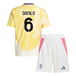 Juventus Danilo Luiz #6 Dětské Venkovní dres komplet 2024-25 Krátký Rukáv (+ trenýrky)